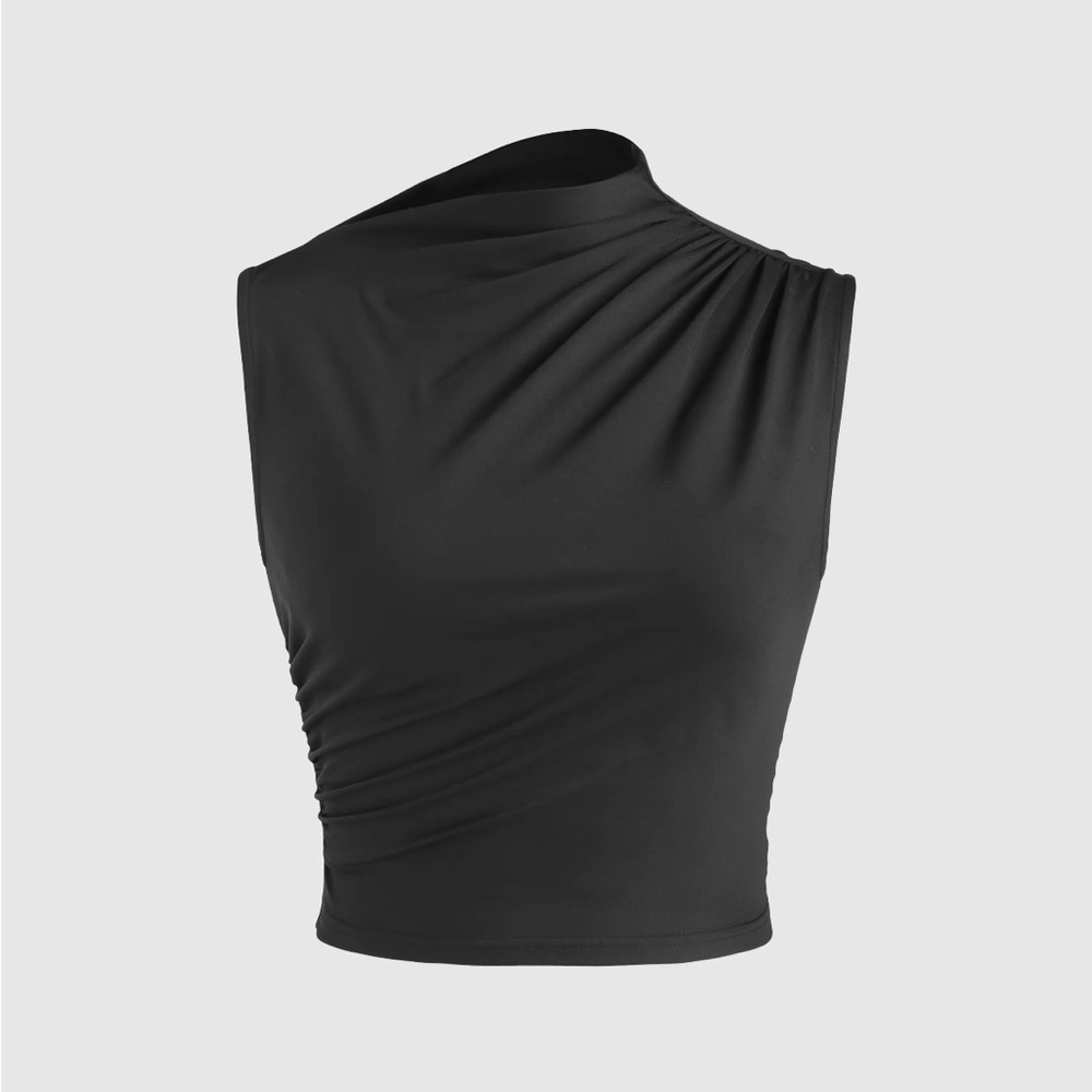 Elegant Black Sleeveless Top